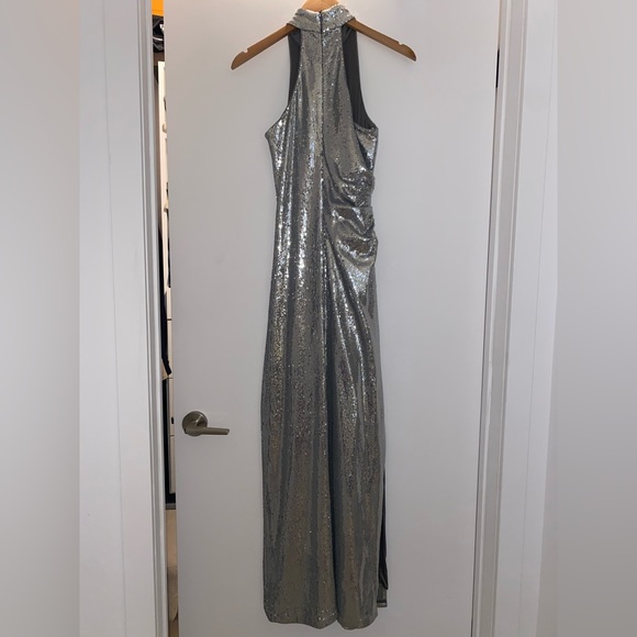 Halston Zenia Mock Neck Gown - Picture 8 of 8